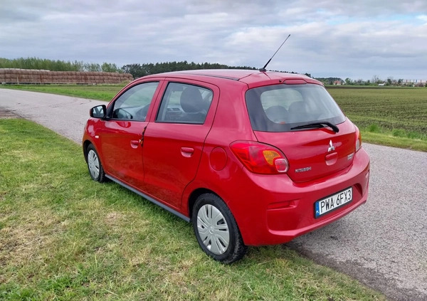 Mitsubishi Space Star cena 24600 przebieg: 140000, rok produkcji 2017 z Wągrowiec małe 37